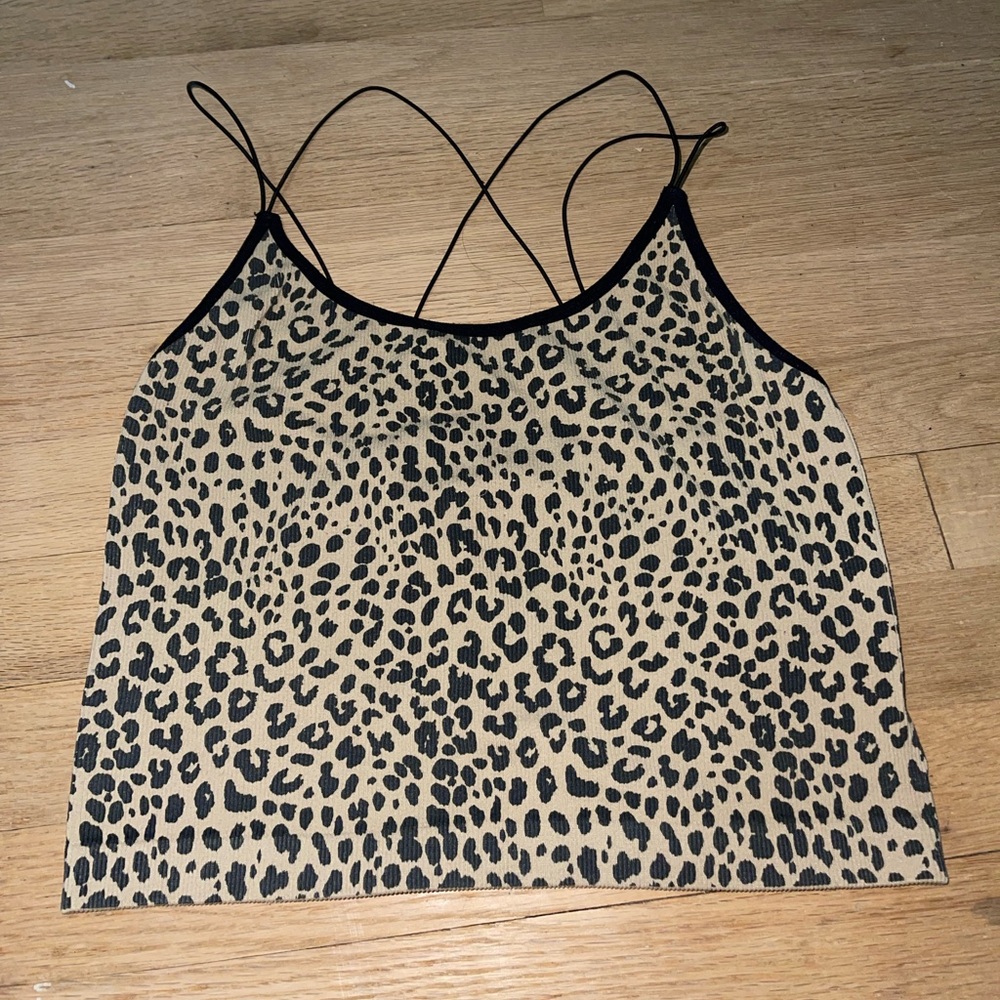 cheetah tank top
